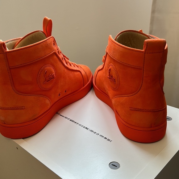 Christian Louboutin Junior High Top Orange - Picture 3 of 4